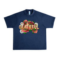 Navy Grateful Religious Urban Heavy Tee - LillyAllenDesigns