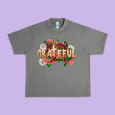 Grateful Religious Urban Heavy Tee Designed By Lillyallendesigns