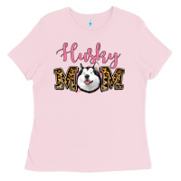 Bubblegum Pink Husky Mom Ladies Tee - Jasminsmagicworld