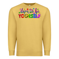 Antique Gold Western Dare To Be Yourself LGBTQ Premium Sweatshirt - BundleAndBundleShop
