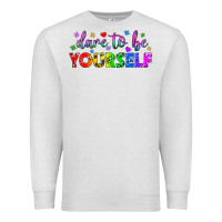 Oatmeal Heather Western Dare To Be Yourself LGBTQ Premium Sweatshirt - BundleAndBundleShop