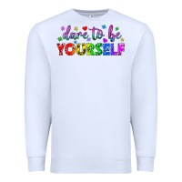 White Western Dare To Be Yourself LGBTQ Premium Sweatshirt - BundleAndBundleShop