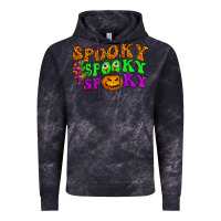 Cloud Black spooky with lightning bolt Vintage Hoodie - BundleAndBundleShop