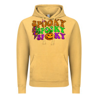 Vintage Mustard spooky with lightning bolt Vintage Hoodie - BundleAndBundleShop