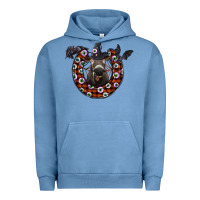 Pigment Pebble Blue halloween donkey Urban Hoodie - SublimationCraftShop