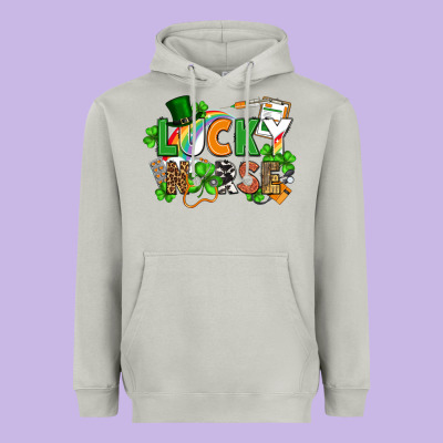 Lucky Nurse St. Patrick's Day Heavyweight Hoodie Designed By Fadigitalartstudio