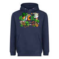 Navy lucky nurse St. Patrick's Day Heavyweight Hoodie - FaDigitalArtStudio