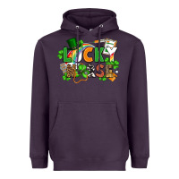 Plum lucky nurse St. Patrick's Day Heavyweight Hoodie - FaDigitalArtStudio