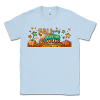 Dusty Blue fall is my favorite color libbey glass Classic Tee - BundleAndBundleShop