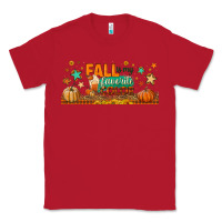 Red fall is my favorite color libbey glass Classic Tee - BundleAndBundleShop