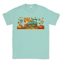 Seafoam fall is my favorite color libbey glass Classic Tee - BundleAndBundleShop