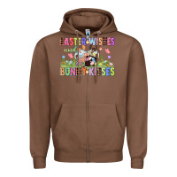 Chestnut Easter wishes and bunny kisses Easter gnomies  Eas Zipper Hoodie - CowGirlArtShop