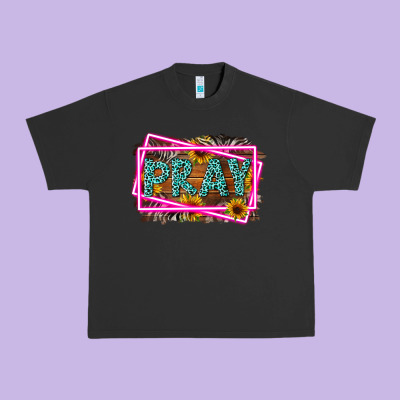 Western Pray Religious Urban Heavy Tee Designed By Lillyallendesigns