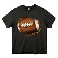 Asphalt leopard american football patch Heavy Core Tee - Jasminsmagicworld