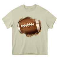 Mossy leopard american football patch Heavy Core Tee - Jasminsmagicworld