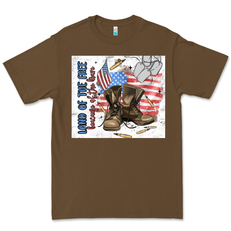 Land Of The Free Premium Tee by MaliasSmallBusiness | Teevron