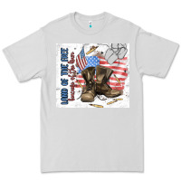 Dove Grey land of the free Premium Tee - MaliasSmallBusiness