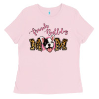 Bubblegum Pink french bulldog mom Ladies Tee - Jasminsmagicworld