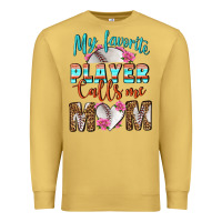 Antique Gold My Favorite Player Calls Me Mom Premium Sweatshirt - BundleAndBundleShop