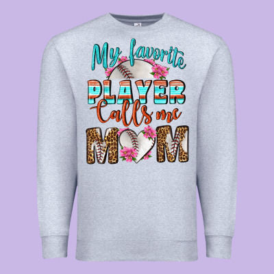 My Favorite Player Calls Me Mom Premium Sweatshirt Designed By Bundleandbundleshop