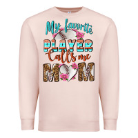 Pale Pink My Favorite Player Calls Me Mom Premium Sweatshirt - BundleAndBundleShop