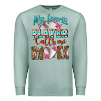 Seafoam My Favorite Player Calls Me Mom Premium Sweatshirt - BundleAndBundleShop