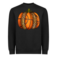 Black Basketball Pumpkin Heavyweight Sweatshirt - texasbilliewilder
