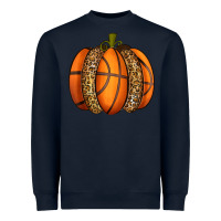 Navy Basketball Pumpkin Heavyweight Sweatshirt - texasbilliewilder