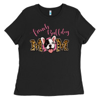 Black French Bulldog Mom Ladies Tee - Jasminsmagicworld