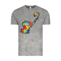 Cloud Rock autism awareness elephant Vintage Tee - LillyAllenDesigns