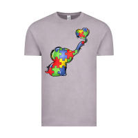 Vintage Zinc autism awareness elephant Vintage Tee - LillyAllenDesigns