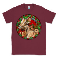 Burgundy Spanish Goat Christmas Classic Tee - LillyAllenDesigns