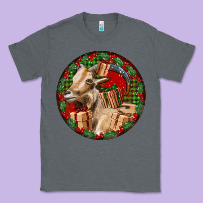 Spanish Goat Christmas Classic Tee Designed By Lillyallendesigns