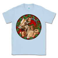 Dusty Blue Spanish Goat Christmas Classic Tee - LillyAllenDesigns