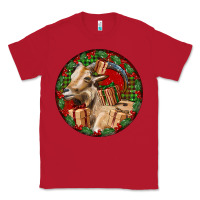 Red Spanish Goat Christmas Classic Tee - LillyAllenDesigns