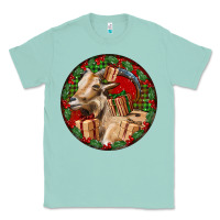 Seafoam Spanish Goat Christmas Classic Tee - LillyAllenDesigns
