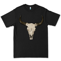 Black cow skul Premium Tee - MaliasSmallBusiness