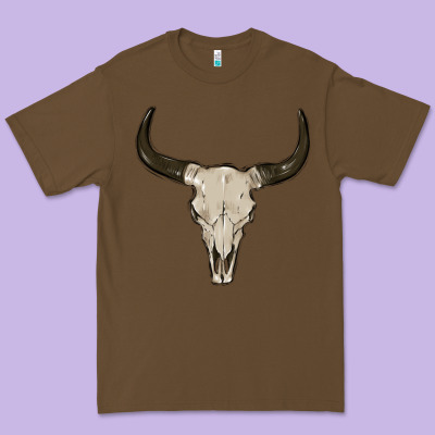 Cow Skul Premium Tee Designed By Maliassmallbusiness