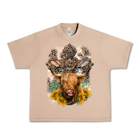 Burro Western Heifer Cow with crosses Urban Heavy Tee - LillyAllenDesigns
