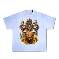 Grape Ice Western Heifer Cow with crosses Urban Heavy Tee - LillyAllenDesigns