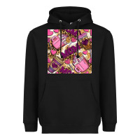 Black mom coffee cups with leopard seamless pattern bbs Heavyweight Hoodie - BundleAndBundleShop