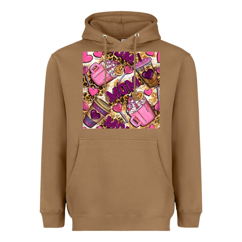 Mom Coffee Cups With Leopard Seamless Pattern Bbs Heavyweight Hoodie by BundleAndBundleShop | Teevron
