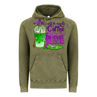 Vintage Olive this witch needs coffee before any hocus pocus Vintage Hoodie - BundleAndBundleShop