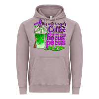 Vintage Zinc this witch needs coffee before any hocus pocus Vintage Hoodie - BundleAndBundleShop