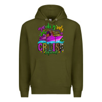 Army Green mardi gras cruise squad Premium Hoodie - OliviaCreatesArt