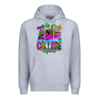 Heather Grey mardi gras cruise squad Premium Hoodie - OliviaCreatesArt