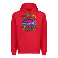 Red mardi gras cruise squad Premium Hoodie - OliviaCreatesArt