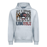 Heather Grey just a regular mom trying not to raise liberals Urban Hoodie - CowhideDigitalArt
