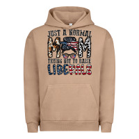 Pigment Burro just a regular mom trying not to raise liberals Urban Hoodie - CowhideDigitalArt