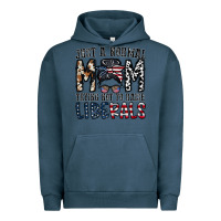 Pigment Midnight Navy just a regular mom trying not to raise liberals Urban Hoodie - CowhideDigitalArt